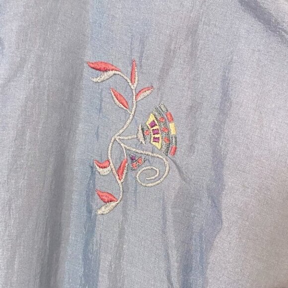 Vintage Northern Sun Blue Lightweight Jacket W Drawstring Waist 10 - Picture 8 of 8